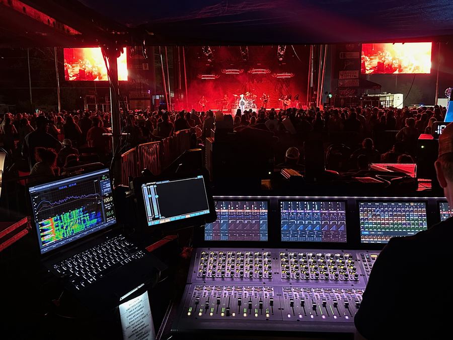 Lighting and audio desks